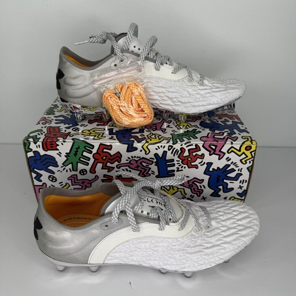 Under Armour Clone Magnetico Pro 2.0 FG White 3025640-100 Soccer Mens Size 8 - Picture 9 of 11